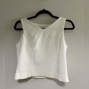 White Two Piece Mini Skirt Set